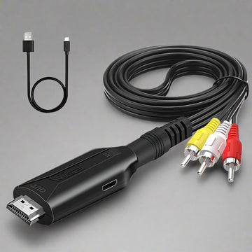 SmartGearPros RCA AV to HDMI Converter – Composite CVSB Adapter for VCR, DVD, Classic Game Consoles to HDTV
