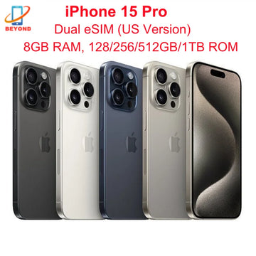 SmartGearPros iPhone 15 Pro – 6.1” Dual eSIM Titanium Smartphone with Pro Camera & A17 Chip