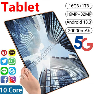 SmartGearPros 12'' Android 13.0 Tablet – High-Speed 5G Tablet with Large Display & Long Battery Life