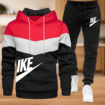 Men's Sportswear Tracksuit Set - Zipper Hoodie and Pants Casual Activewear for Autumn and Winter