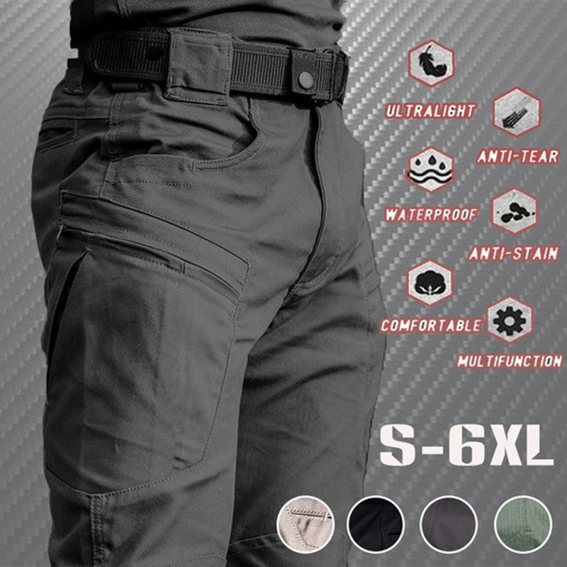 Outdoor Waterproof Tactical Cargo Pants Men Breathable Summer Casual Army Military Long Trousers Quick-Dry Cargo Pants