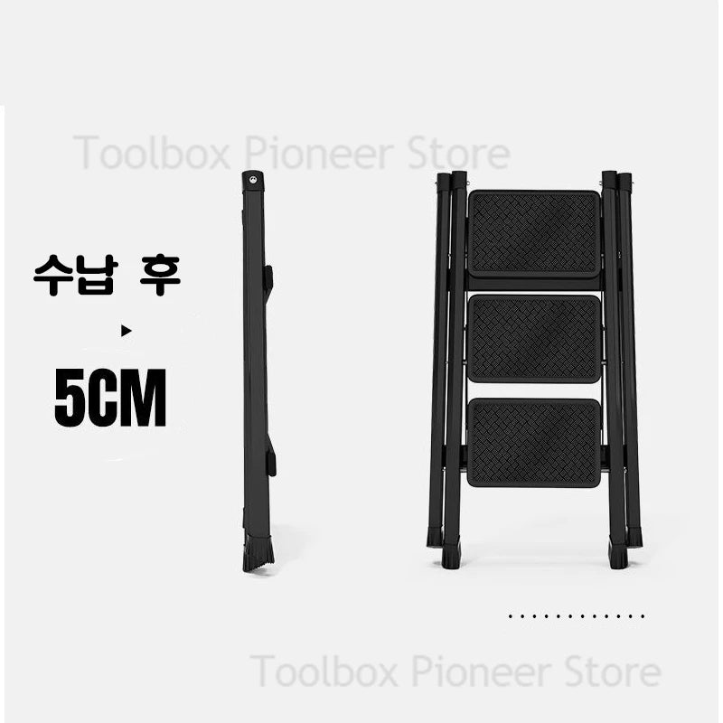 Household Folding Ladder Protable Step Stool Foldable House Ladder For Home Thickened Stairs Small Stool Arrow For Home