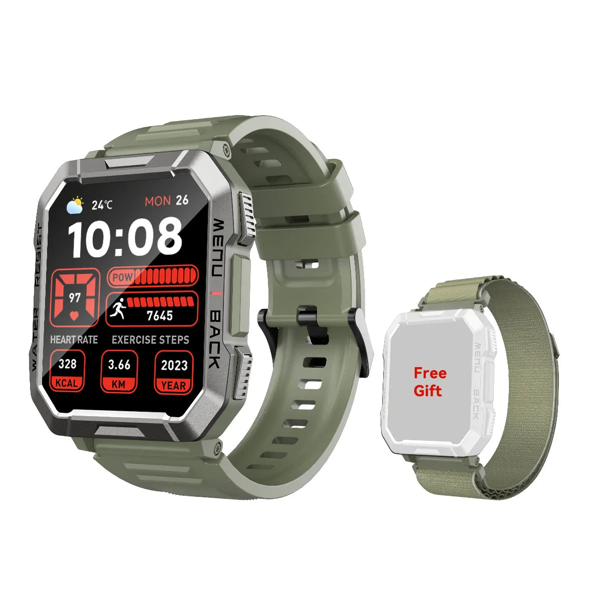 Blackview W60 Rugged Smartwatch with GPS, Health Monitoring, and Long Battery Life