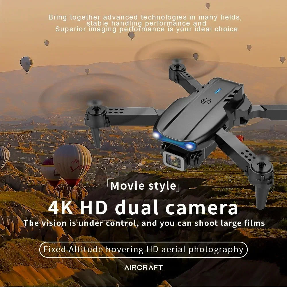 RNABAU E99 RC Drone 4K Professinal With Wide Angle Dual HD Camera Foldable RC Helicopter 5G WIFI FPV Height 4K HD Drone with Dual Camera – High-Performance Aerial Photography