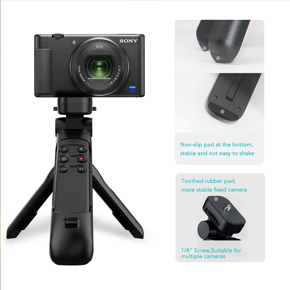 Wireless Remote Controller Grip | Bluetooth-Compatible Tripod & Gaming Accessory