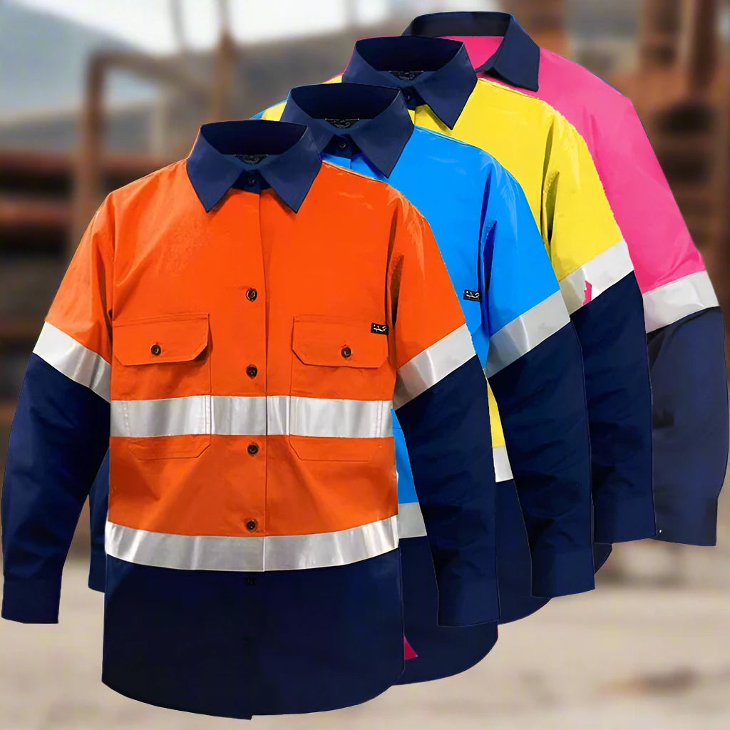 Hi-Vis Men’s Work Shirt - Enhanced Visibility and Comfort for Safety Professionals