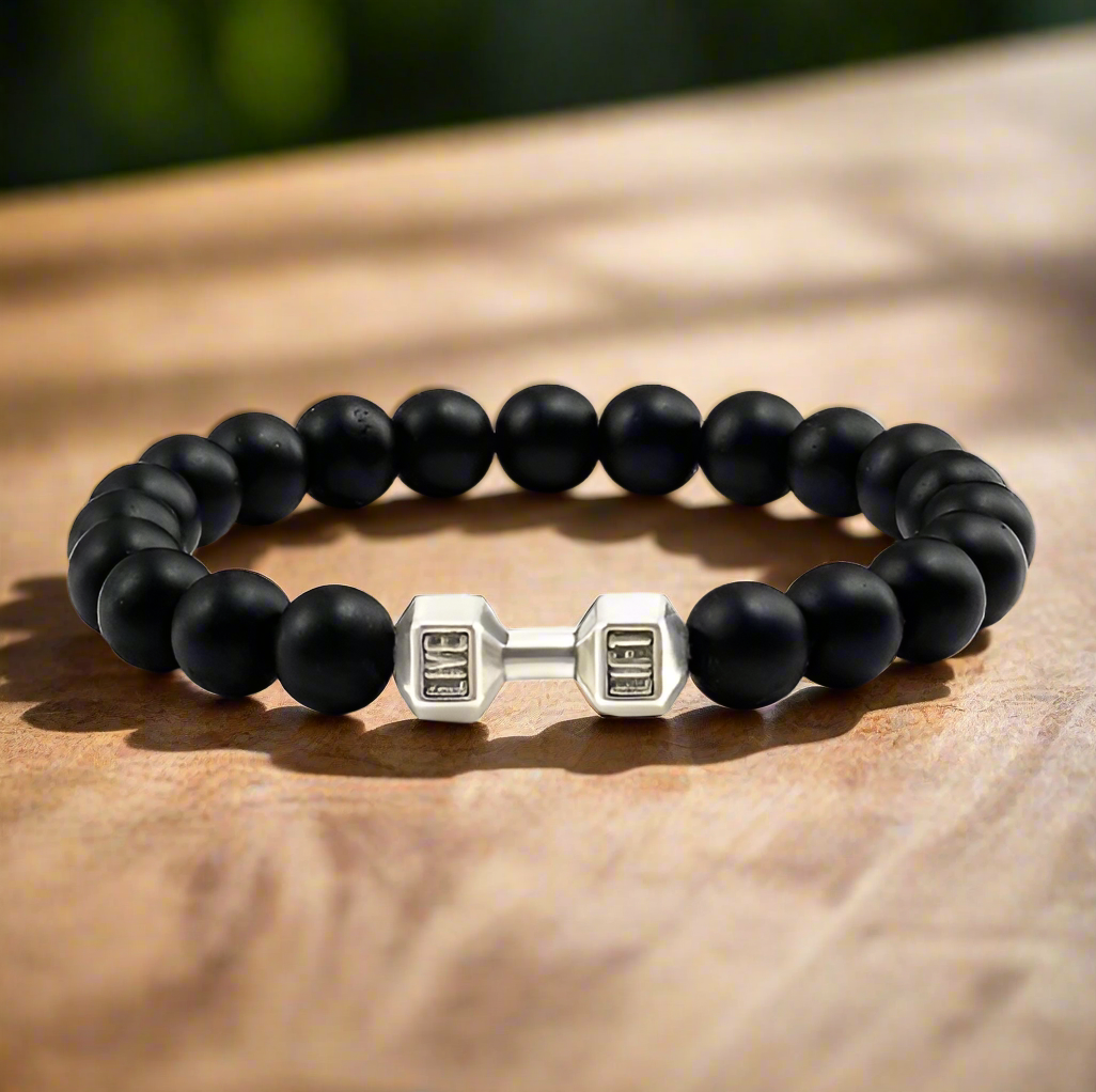 Fitness Dumbbell Bead Bracelet – Strength and Style Combined