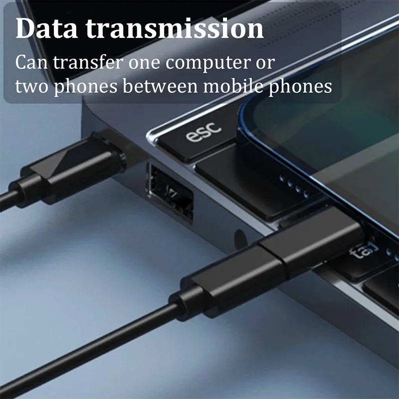  USB-C charging and data transfer cable connected to a laptop, demonstrating efficient power delivery.