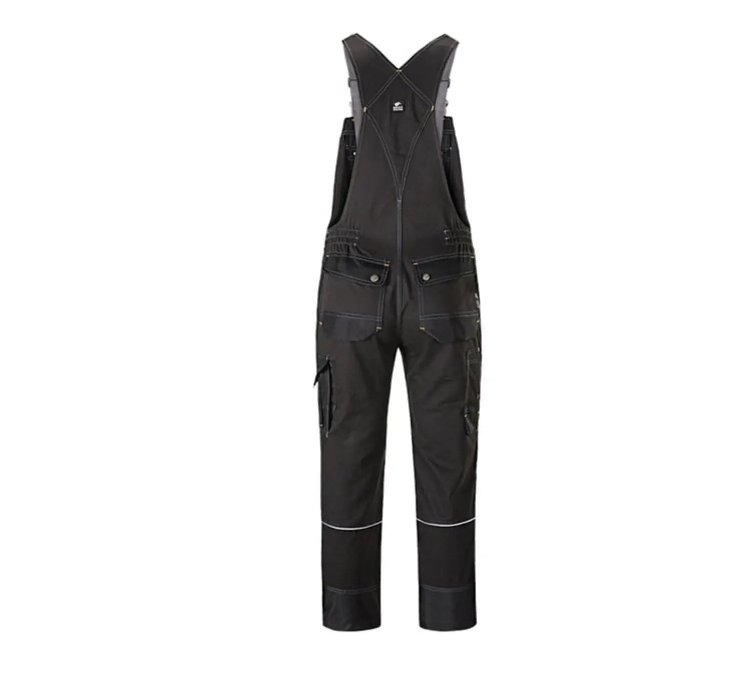 Welding Suit Working Bib Overalls Protective Working Jacket Men Workwear Tooling Uniform Mechanic Multi Pocket Cargo Pants S 5Xl 1 product image showing features or usage