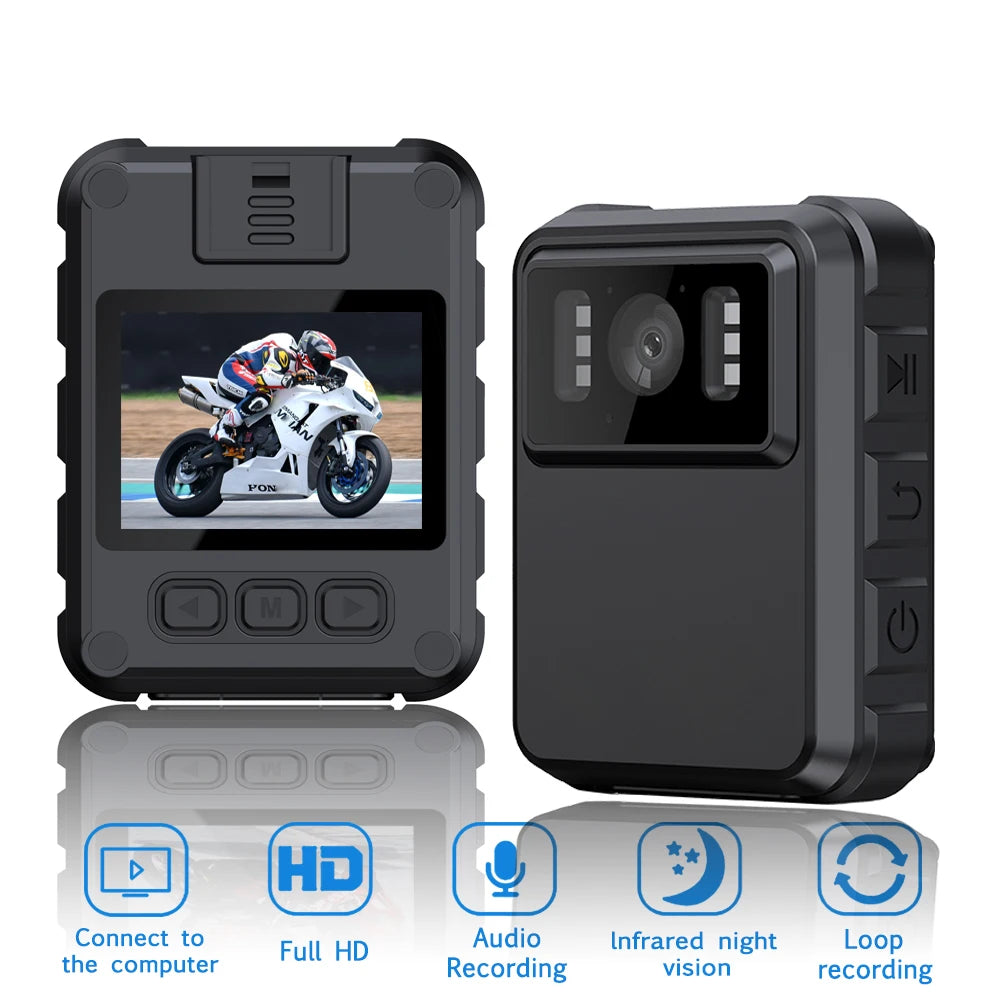 SmartGearPros Waterproof Mini Body Camera – 1080P HD, Motion Detection & Night Vision
