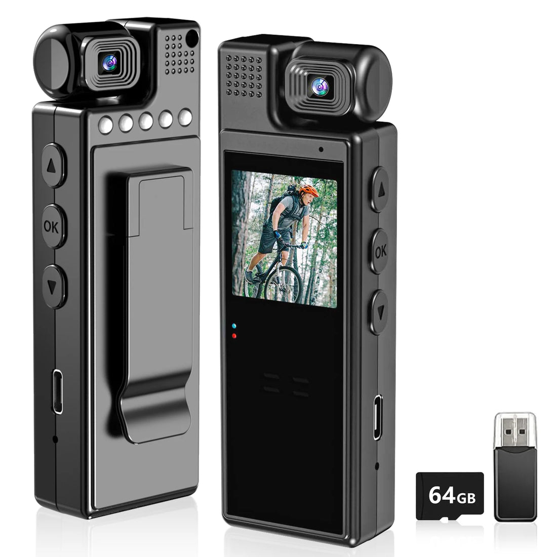 SmartGearPros Body Camera with Audio Recording – Portable, Wearable & Night Vision