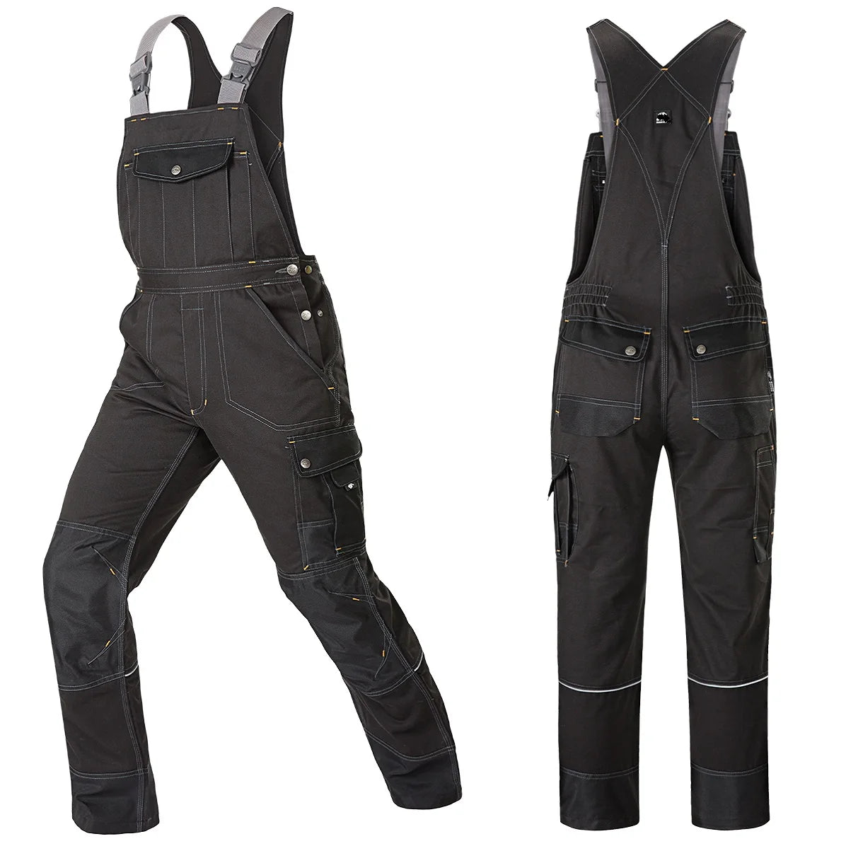 Welding Suit Working Bib Overalls Protective Working Jacket Men Workwear Tooling Uniform Mechanic Multi Pocket Cargo Pants S 5Xl 1 product image showing features or usage