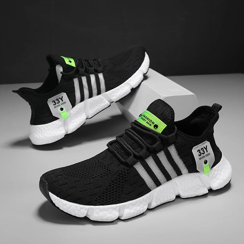 Breathable design emphasized with airflow arrows overlay