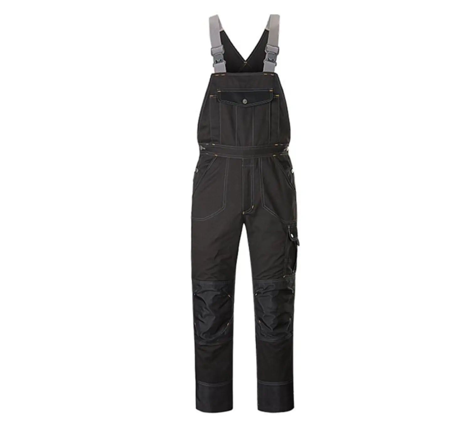 Welding Suit Working Bib Overalls Protective Working Jacket Men Workwear Tooling Uniform Mechanic Multi Pocket Cargo Pants S 5Xl 1 product image showing features or usage