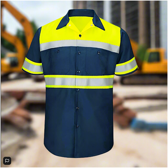 High-Visibility Work Shirt - Comfortable and Durable for Safety Professionals