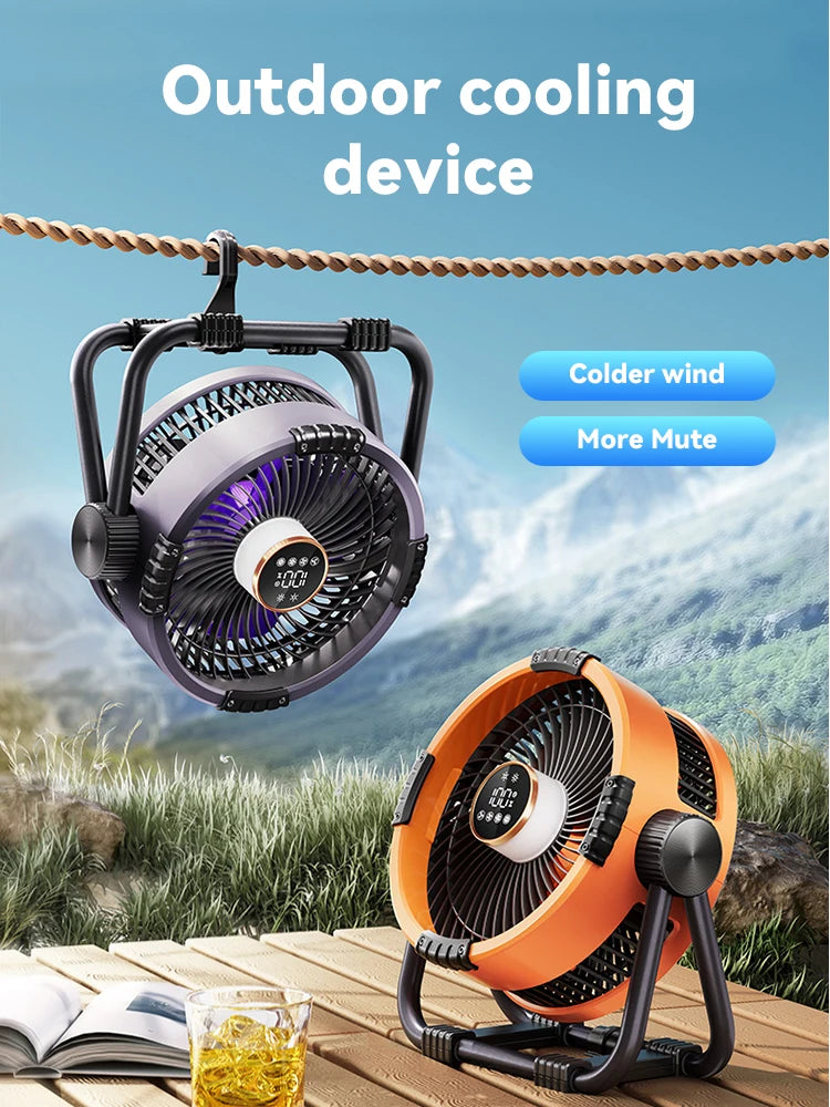 Rechargeable camping fan image angle 22
