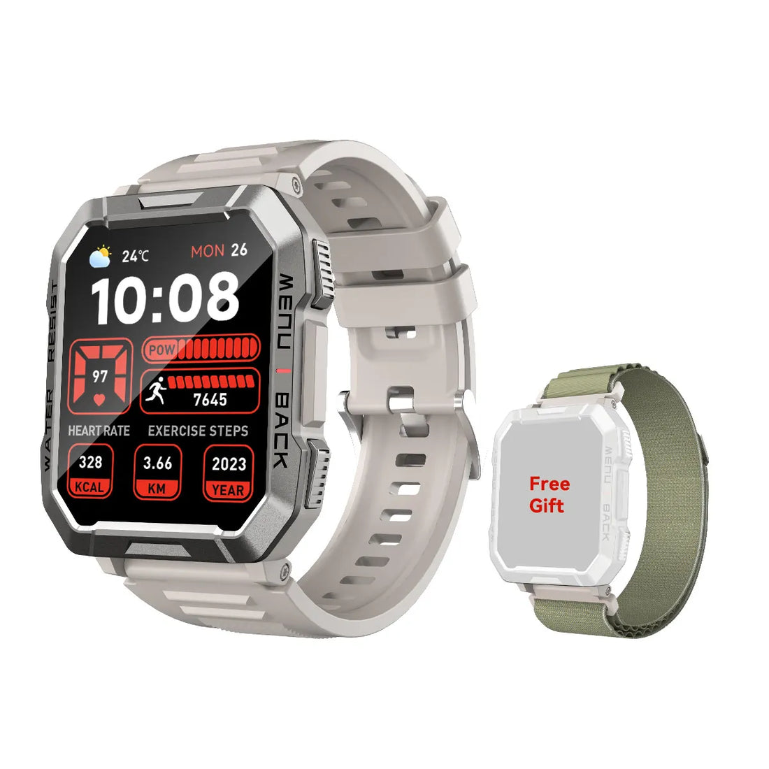 Blackview W60 Rugged Smartwatch with GPS, Health Monitoring, and Long Battery Life