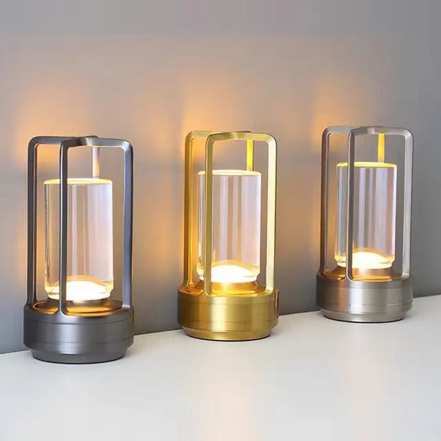 Touch night lamp USB charging decorative lamp Creative bar camping bedside lamp Nightlight supply Modern LED Lantern Light – Sleek Design for Any Space