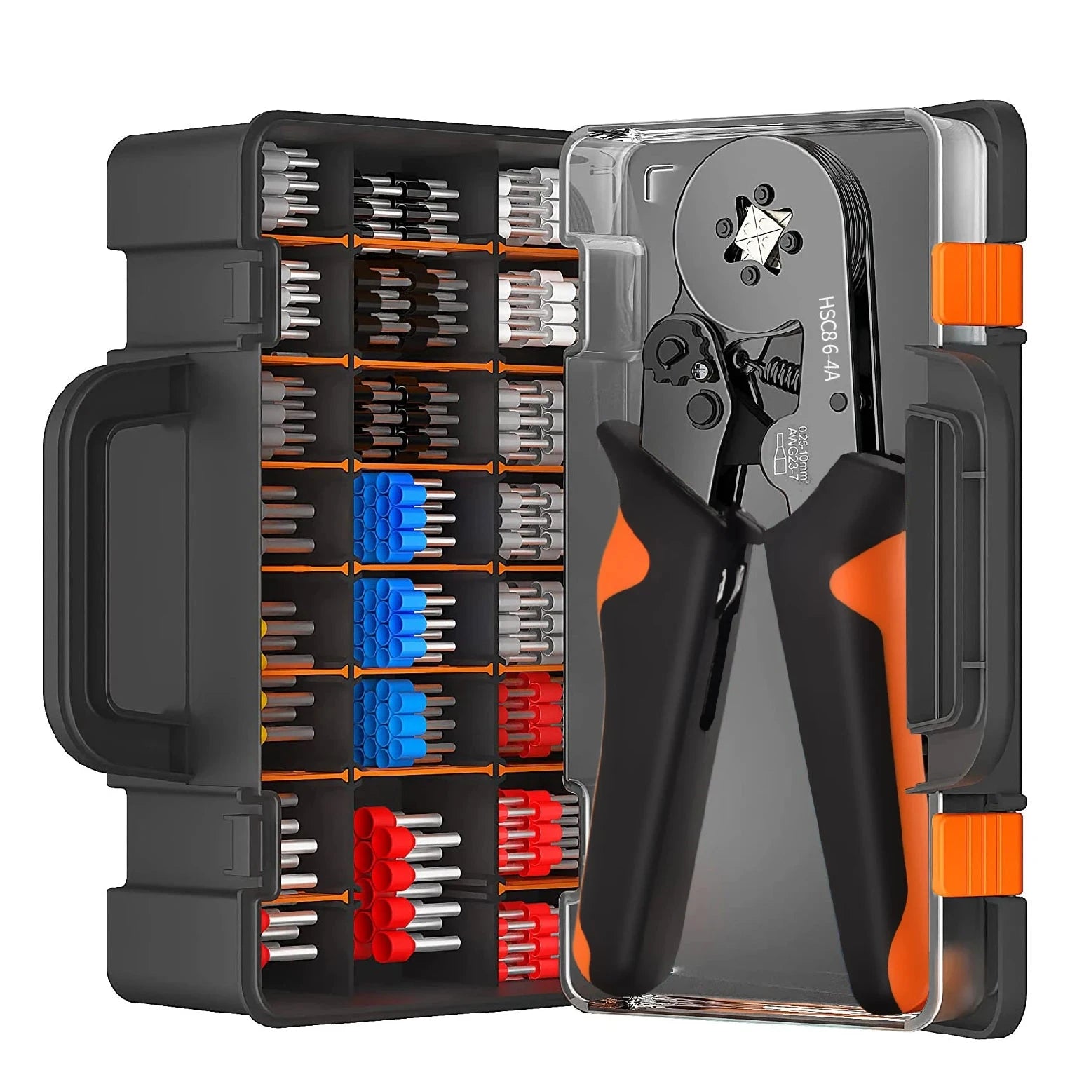 HSC8 Crimping Pliers Kit with Connectors and Terminals - Multiple Options